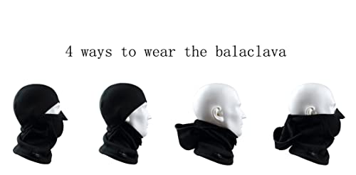 Zerdocean Winter Windproof Fleece Full Face Motorcycle Ski Mask Balaclava Black #TOP5