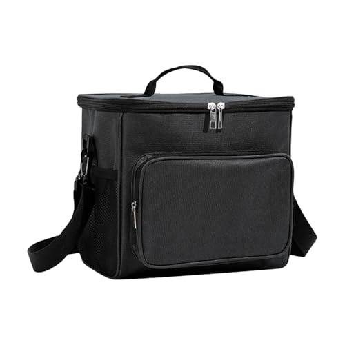 Lonchera aislada, enfriador de gran capacidad con correa, fiambrera, impermeable, a prueba de fugas, almacenamiento térmico portátil de alimentos para camping, senderismo, picnic, viajes, trabajo