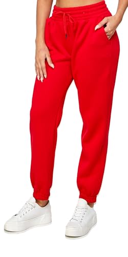 IUUI Women's High Waisted Sweatpants Fleece Joggers Pockets Cotton Lounge Athletic Baggy Pants