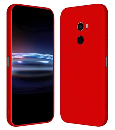 RankOne Funda para Xiaomi MI Mix 2 (5.99' Inches) Carcasa de Silicona de TPU Suave - Rojo Chino
