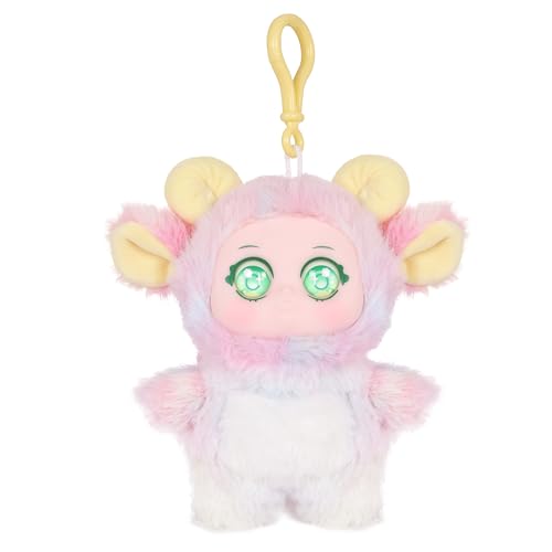 Image of Mirada Sheepiboo Vinyl Face Doll Toy | Soft Cuddly Doll with Adorable Expression for Girls & Kids | Cute Playtime Companion - 15cm