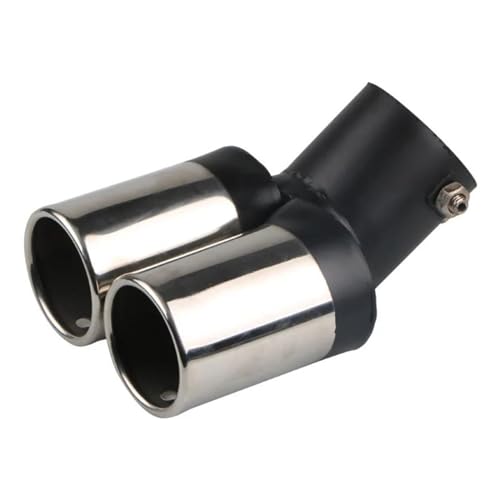 Embouts d'échappement universels voiture double sortie silencieux acier inoxydable bleu cuisson