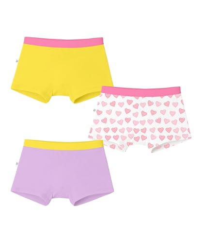 Image of KYDA KIDS Girls Premium Lycra Cotton Printed Panties Soft Waistband Regular Fit Trunks Breathable Daily Innerwear Multicolor Ages 2 to 14 Yr | Pack of 3