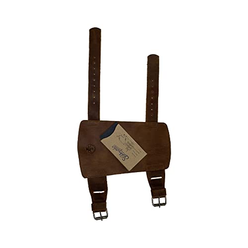 Valhalla Gear, Archery Arm Guard Handmade From Full Grain Leather - Forearm Protector, Adjustable Straps, Archer Essentials - Bourbon Brown #TOP6