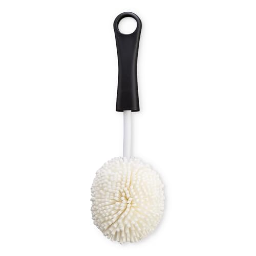 Image of HIC Kitchen Bar Soft Foam Glass Washing Brush, Non-Scratch Foam Tips