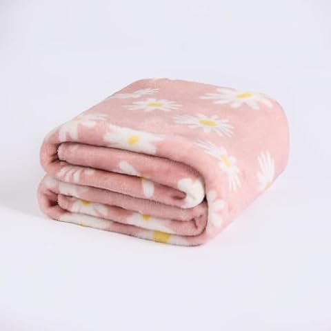 Jeté de lit OHS en polaire rose Cover