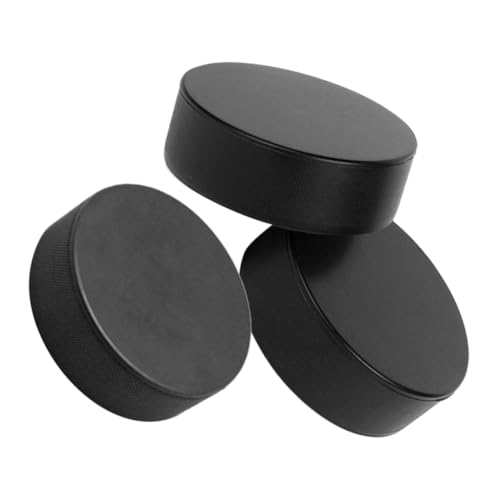 Kisangel 3Pcs Lightweight PU Ice Hockey for Training Durable Practice Balls for Use for Improving Skills and Precision Hockey Games
