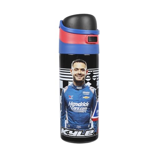 Image of Hendrick Motorsports Kyle Larson #5 Blue 24 Oz Stainless Steel Water Bottle : Sports & Outdoors