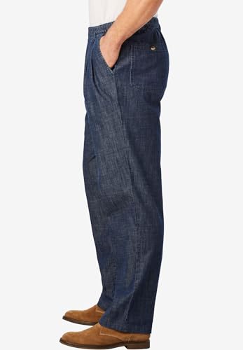 KingSize Men's Big & Tall Knockarounds Full-Elastic Waist Pleated Pants3