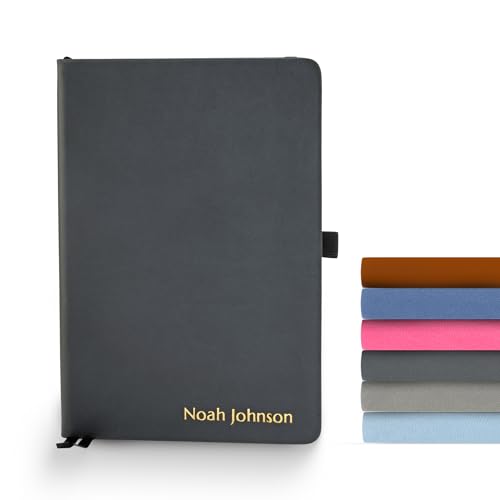 Promot Ruled Journal Notebook - Custom Embossed Text with Gold