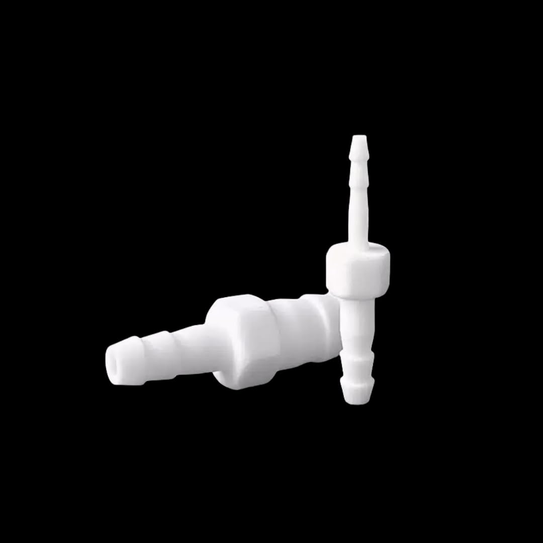 1 szt. Złącze redukcyjne u PTFE - Złączki kolczaste o zmiennej średnicy dla bezpiecznych połączeń(10mm-10mm Equal Dia)