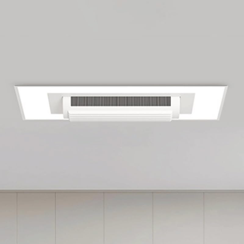 Plafonnier LED en fer avec abat-jour acrylique trois couleurs pour salon et chambre