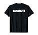 R&uuml;cken Aufdruck Hinten Schriftzug Hausmeister T-Shirt