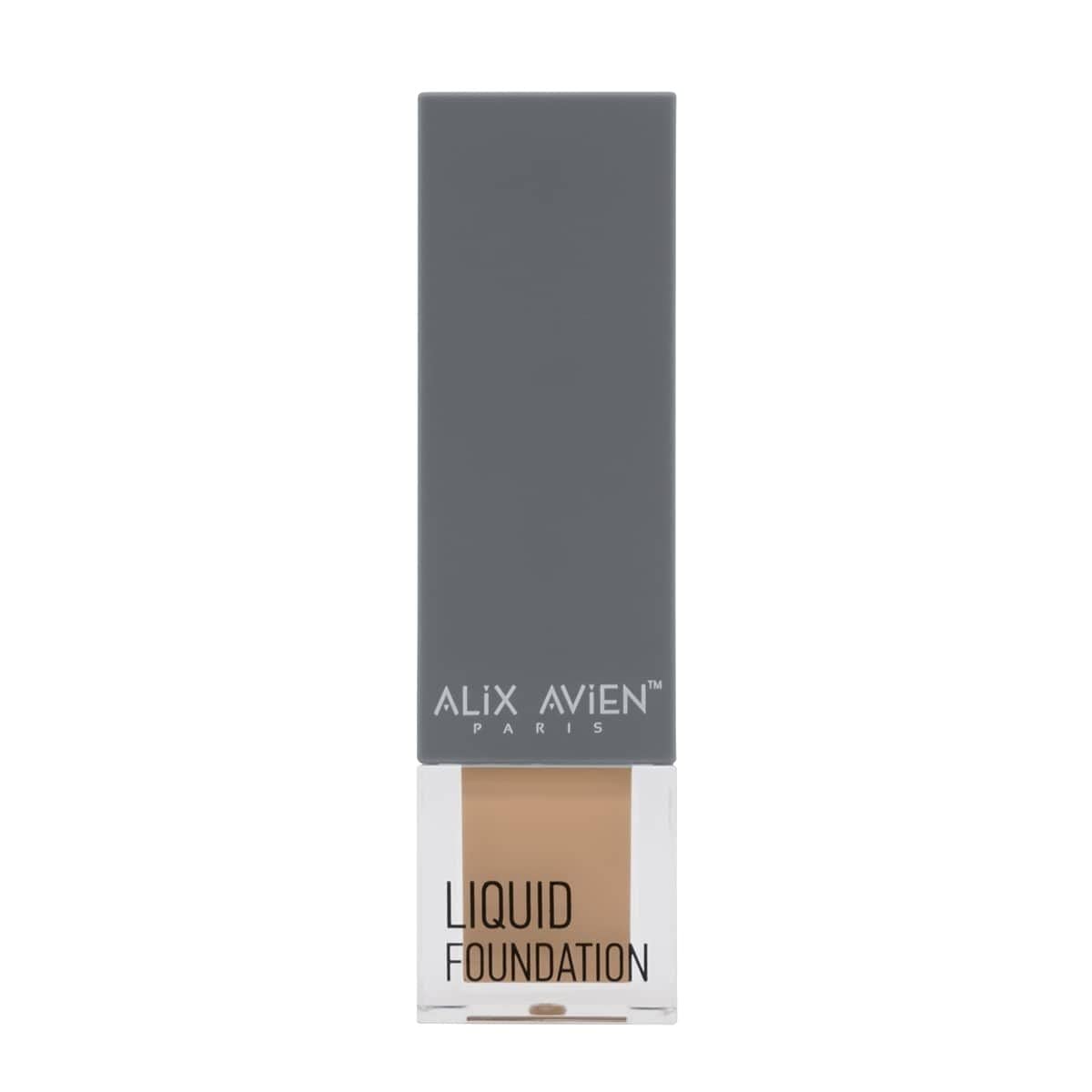 ALIX AVIEN Güneş Koruyucu SPF35+ Nemlendirici Etkili Kremsi Likit Fondöten - Liquid Foundation 302 Ochre Beige