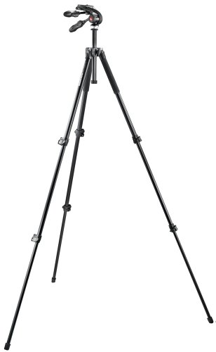 Manfrotto MK293A3-D3Q2 293 Aluminum Tripod (3S) with 3-Way Head and Foldable Handles (Black)