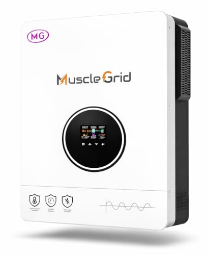 MuscleGrid India 6.2 KW True Hybrid Heavy Duty MPPT Battery Less Solar (Support LiPO4 Battery)...