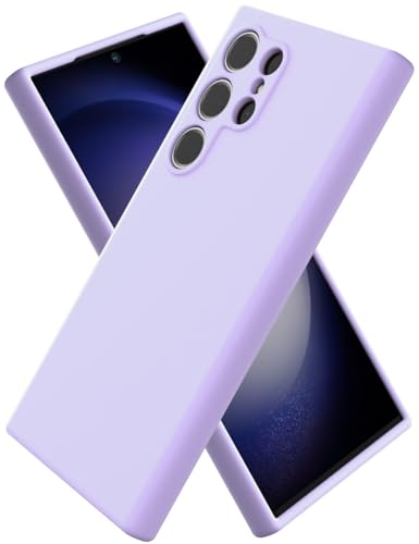 CUZMIGO Liquid Silicone Case for Samsung Galaxy S24 Ultra, Light Purple