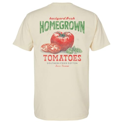 Southern Fried Cotton Home Grown Tomatoes Short Sleeve Pocket T