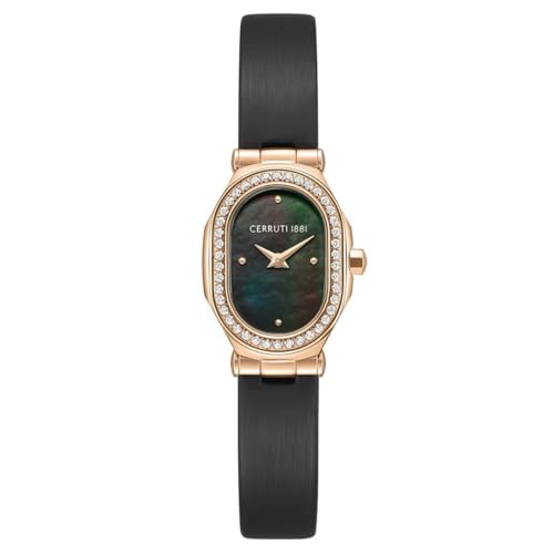 Cerruti 1881 - Montre Aosta - Quartz Mouvement de Montre - Largeur du boîtier: 29 mm - Acier Inoxydable - Black - 5 ATM