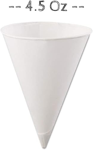 Miniatura 5 de Smygoods Vasos desechables de papel blanco (paquete de 200-4.5 onzas) ecológicos, a prueba de fugas, ideales para eventos, enfriadores de agua,