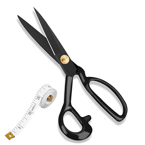 Fabric Sewing Scissors Professional 10 inch Sharp Dressmaking Scissors Heavy Duty Tailor Shears for Crafting Leather Dressmaking Tailoring Altering cutting