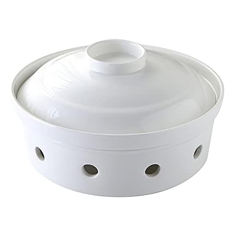wcpqt Bowl,Sturdy Heating Serving Bowls,Dishwasher,Microwave,Oven & Broil Safe,Reusable Candle Eco-friendly Soup Bowls-C 25x25x14cm(10x10x6inch) Cover