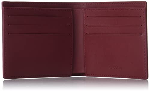 Lacoste Slim Billfold Wallet With Logo Lettering, Cranberry Celosie #TOP3
