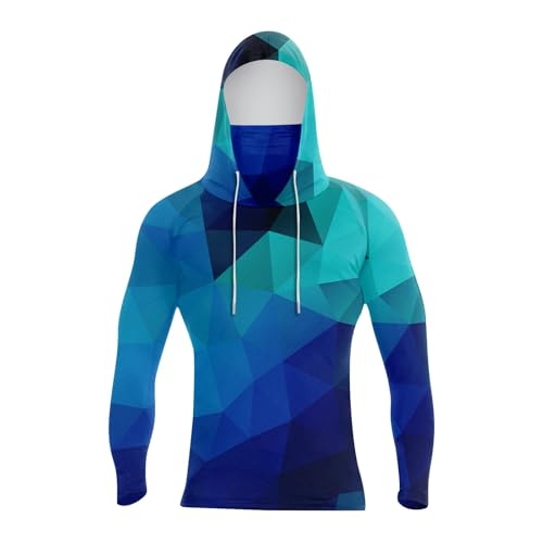 Mens Sun Shirts Uv Protection Long Sleeve Upf 50+ With Mask Hoodie Rash Guard Quick Dry Outdoor Cooling Fishing Shirts3