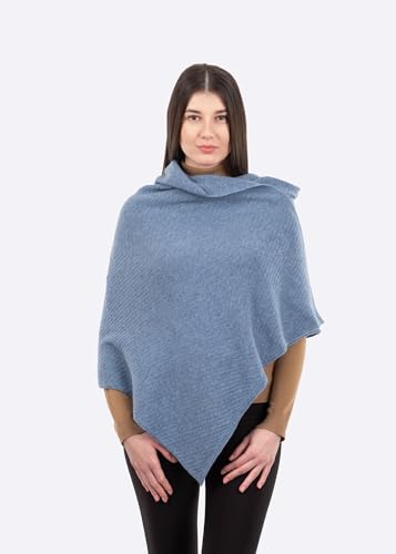 Shawl Wrap for Women Cable Knit Lambswool One Size2