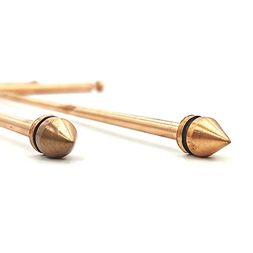 Image of Plus Value Copper Dowsing Rods Pair for Vastu, Reiki, Dowser Master, Divining L Rods Ghost Hunting, Divining Water, Gold, Buried Items, Aura Energy Checker, Yes /No Questions