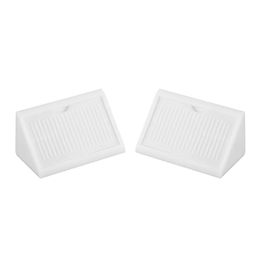 sourcing map 42 mm x 20 mm x 20 mm 4 agujeros plástico esquina apoyos soportes de ángulo blanco 24pcs