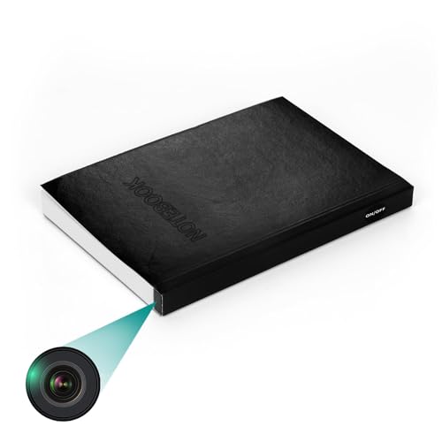 KGQO 1080P Camera Espion Cachée Carnet de Notes Mini Caméra Interieur de Surveillance Enregistrement Boucle Sécurité Domestique Réunions d'affaires et Apprentissage...