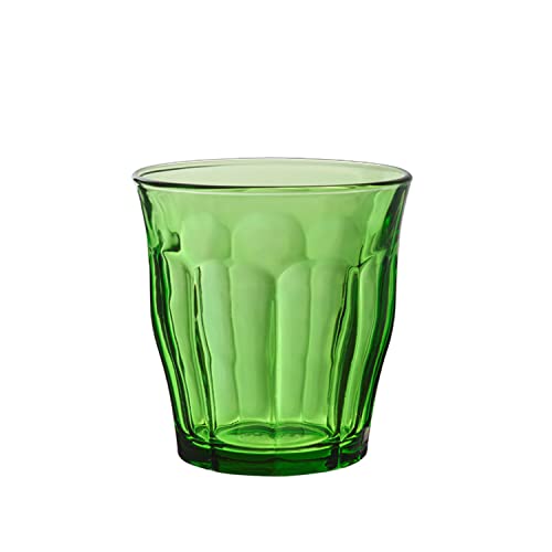Duralex Set 4 Vasos Vidrio Templado 31cl Apilables, Pack Vasos Cocina Resistentes para Agua Zumo Refresco, Uso Diario, Colores Surtidos Colección Picardie