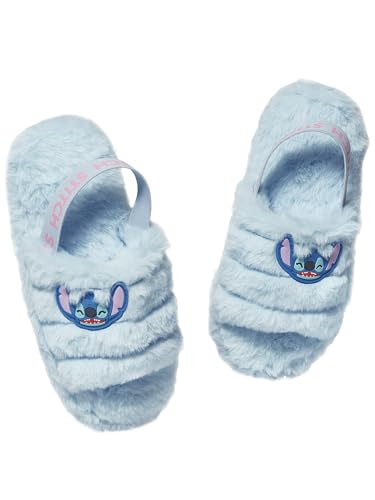Disney Chausson Stitch | Lilo Et Stitch Puffi Chaussons | Chaussons Pluffi | Chaussons Fille | Chaussons Enfant | Bleu 27