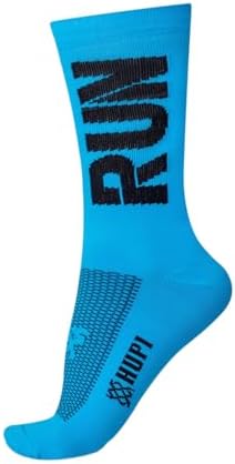 Meia Corrida Hupi Run Branco/verde, Cor: Branco/verde, Tamanho: Unico