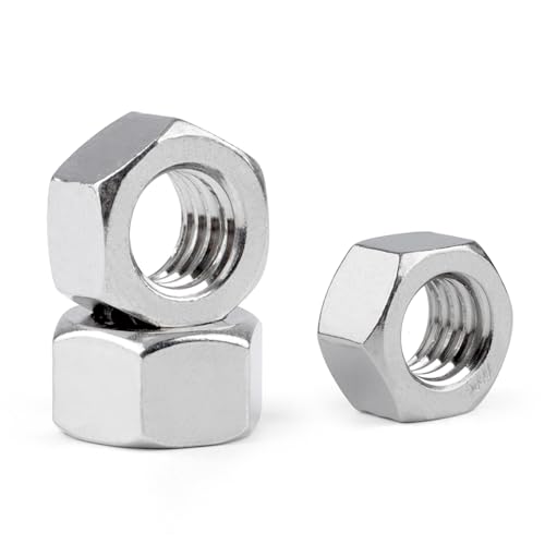Vmuter Hex Nuts, 18 Pack M12 304 (A2-70) Stainless Steel Hardware Nuts,Standard Inch Coarse Thread Nuts