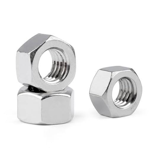 Vmuter Hex Nuts, 40 Pack M10 304 (A2-70) Stainless Steel Hardware Nuts,Standard Inch Coarse Thread Nuts