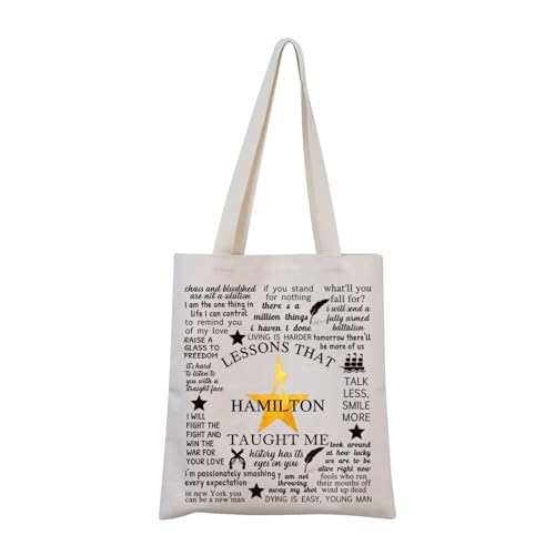 Broadway Musical Encouragement Quote Tote Bag Broadway Musical Lover Gift Musical Merchandise (Ham Tote)