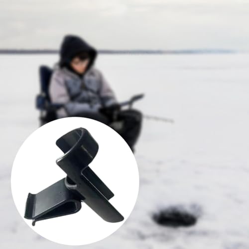 oshhni Vara de pesca balde rack suporte de vara de pesca suporte de montagem removível clipe fixo de