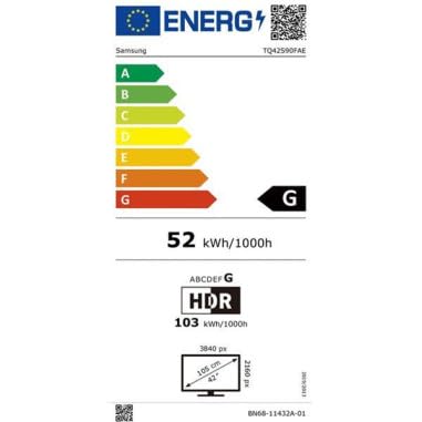 Samsung TV AI OLED 42 Pouces S90F 4K Smart TV 2025, Vision AI, Processeur NQ4 AI Gen3, 4K AI Upscaling Pro, HDR10+ Adaptatif, Dolby Atmos, Gaming Hub, Knox Security