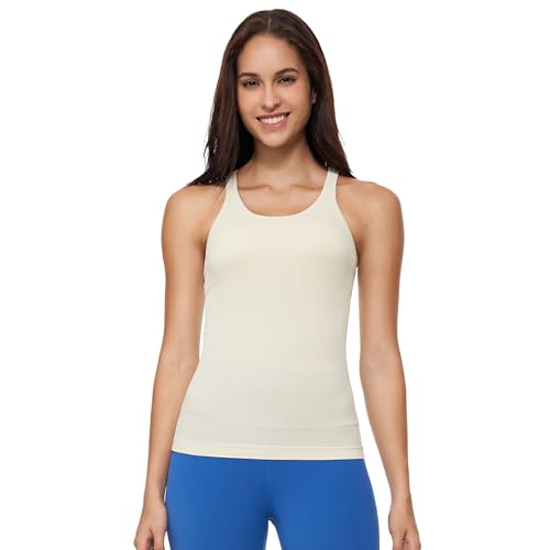 Image of sphinx cat Yoga Racerback Tank Top for Women with Built in Bra,Women's Padded Sports Bra Fitness Workout Running Shirts