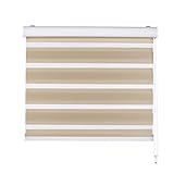 rollo creme MULTIFUNKTIONALER SICHTSCHUTZ: Die Duorollos für Fenster sind dank blickdichten, lichtdurchlässigen Stoff Tag & Nacht tauglich. Somit müssen sie trotz Blickschutz nicht auf Sonnenlicht verzichten.