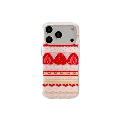 Coque fraise iPhone 17 Pro Max ondulée pour sublimer votre look quotidien de notes kawaii