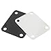 Hordion 2 Pack Guitar Neck Plate, Metal Neckplate Replacement Electric Guitar Parts with Crews, Silver