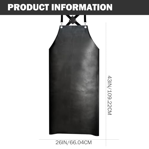 Tablier en caoutchouc PU crossback réglable et étanche pour la plonge - 5