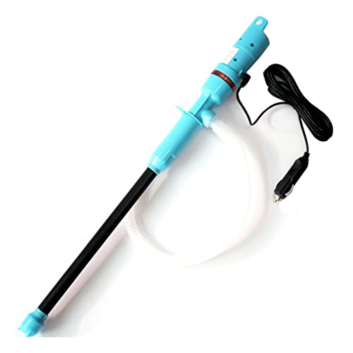 NIKJEBDF Pompe à Siphon USB él 12V ectrique à Essence Pompe à bidon Pompe de transvasement de Diesel Huile Eau pour Voiture - Bleu Cover