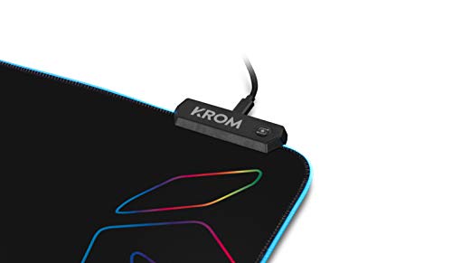Tappetino Gaming Knout RGB -NXKNTRGB- Tappetino Gaming, tre effetti RGB, base in gomma antiscivolo, Nero - Mousepad - Immagine 4