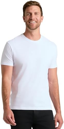 True Classic Camiseta de Manga Corta con Cuello Redondo para Hombre, 1 Unidad - 