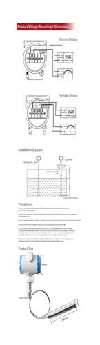 Capteur de Niveau d'eau IP68 Haute Précision Transmetteur Sortie RS485 - 7