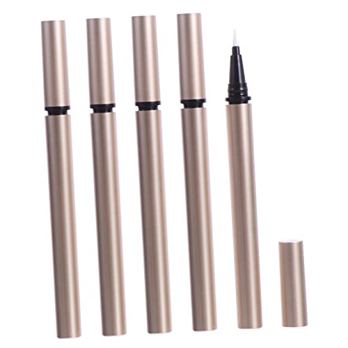 Veemoon 5 piezas Tubos Recargables para Delineador Líquido Transparente Contenedor Portátil para Maquillaje Ojos Gel